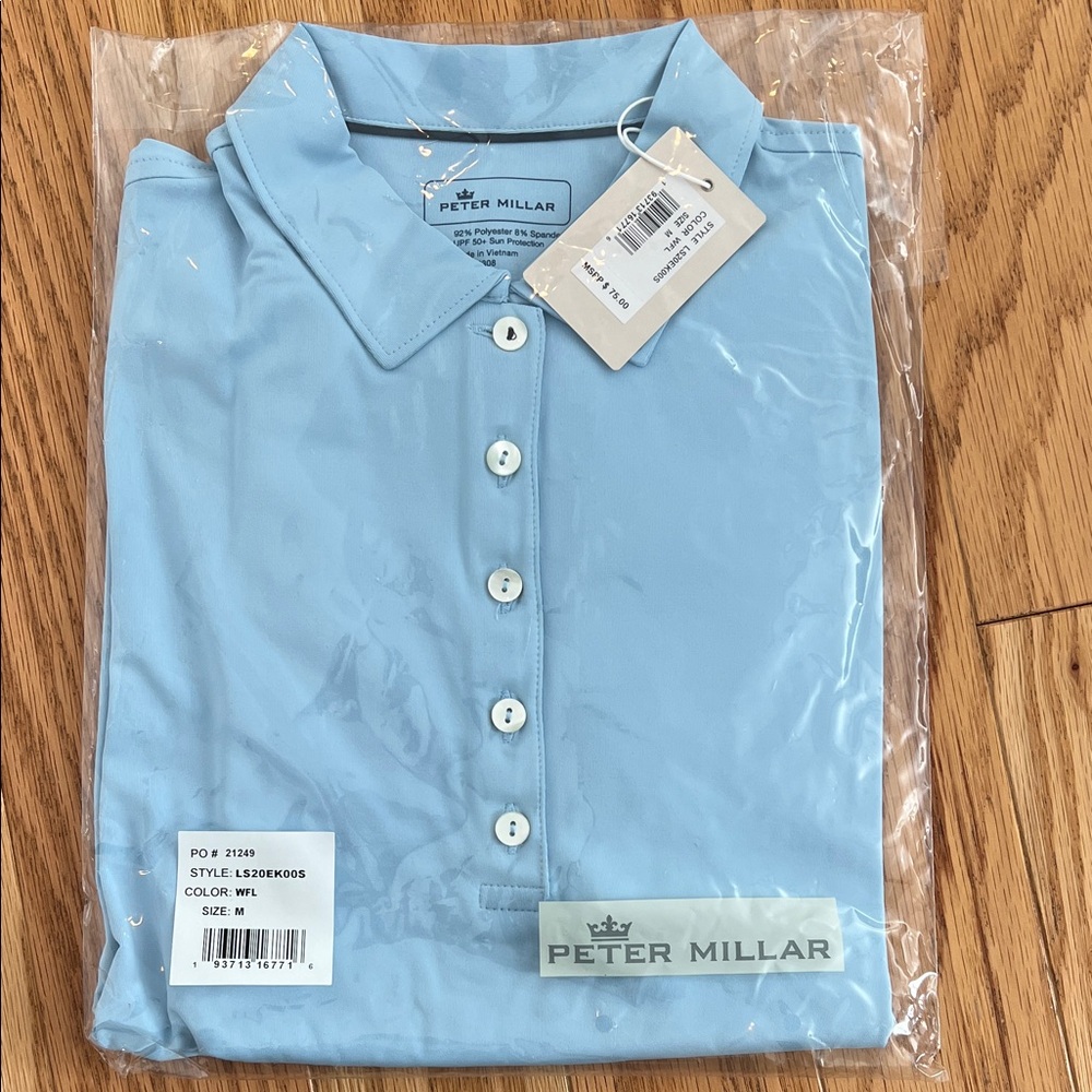 Peter Millar Sky Blue Polo Shirt